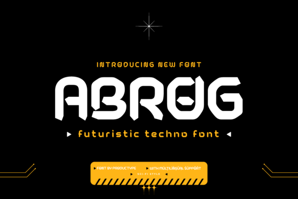 Abrog: A Futuristic Display Font for Modern Brands