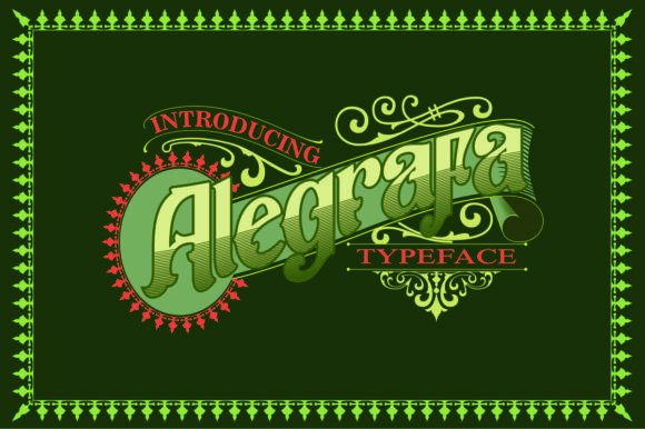 Alegrafa: The Vintage Display Font for Distinctive Digital Design