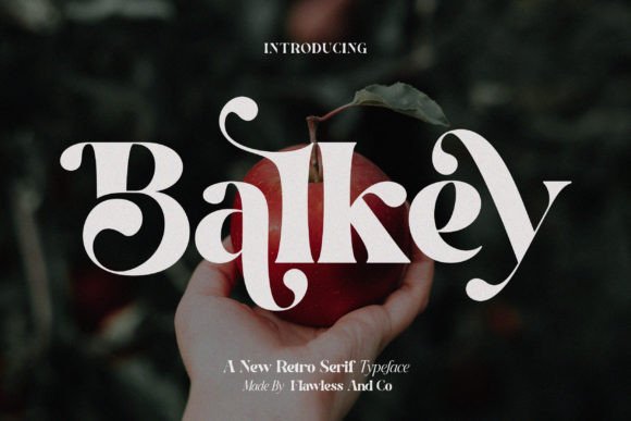 Balkey: A Retro Serif Font Built for Digital Branding