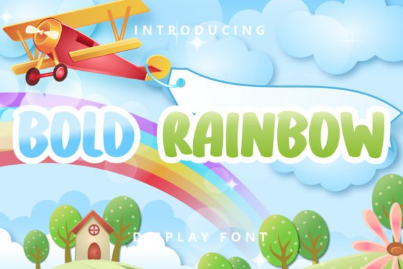 Bold Rainbow: A Display Font for Digital Visibility and Fun
