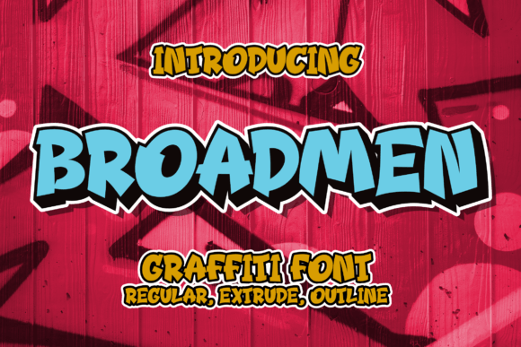 Broadmen: A Craft-Friendly Graffiti Font for Bold Product Designs