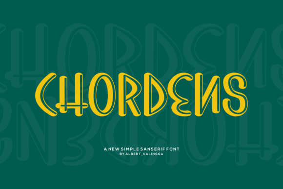 Chordens: The Joyful Display Font for Crafters and Creators