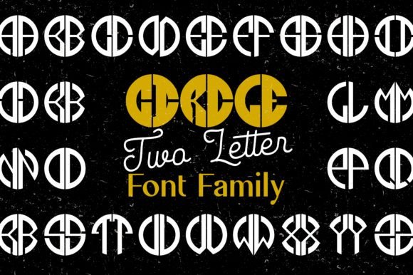 Circle Two Letter: A Font for Personalized Product Designs