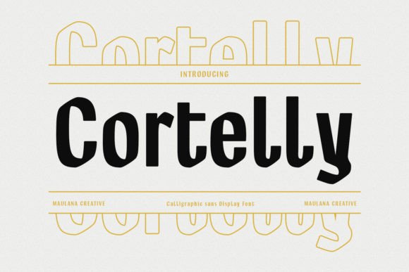 Cortelly: A Display Font for Editorial Authority