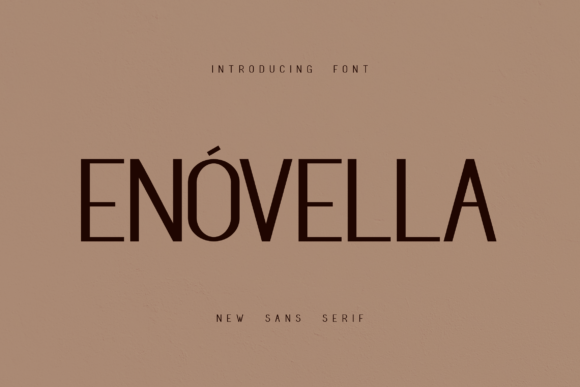 Enovella: The Modern Display Font for Crafters and Product Makers