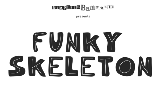 Funky Skeleton Regular: A Display Font for Bold Campaigns
