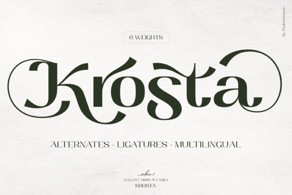 Krosta: A Modern Display Font for Editorial Impact
