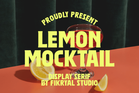 Lemon Mocktail: A Display Font for Editorial Character