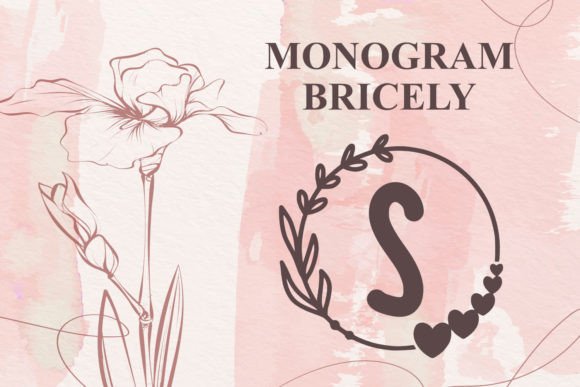 Monogram Bricely: A Font That Makes Your Brand Feel Loved
