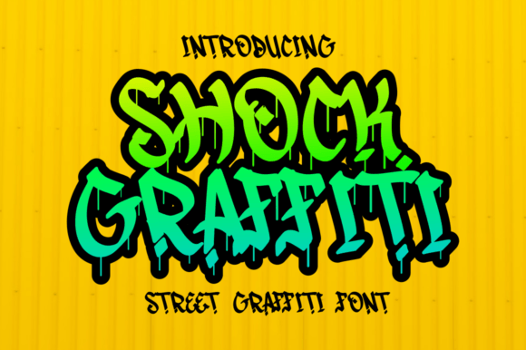 Shock Graffiti: An Urban Display Font for Bold Digital Design
