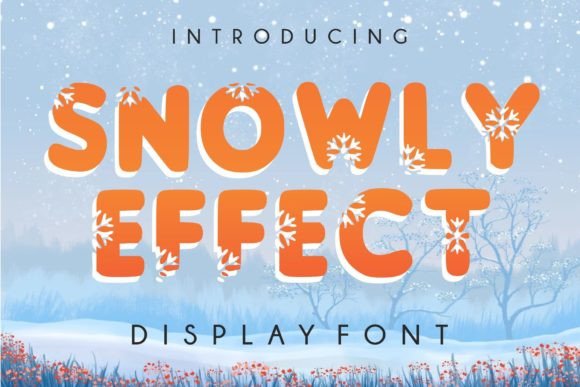 Snowly Effect: The Editorial Designer’s Winter Display Font