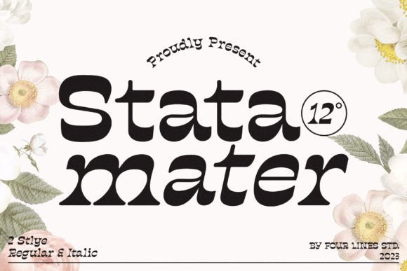 Stata Mater: A Display Font for Elegant Digital Design