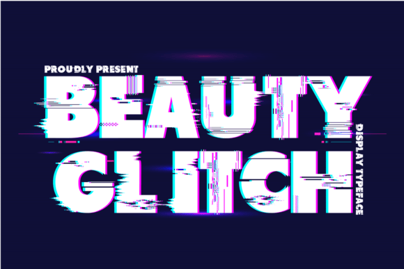 The Beauty Glitch Font: A Bold Display Face for Digital Branding