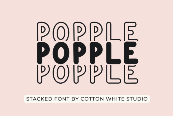 The Popple Font: A Bold Display Typeface for Your Business Brand